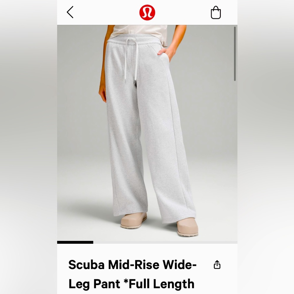ISO:  Lululemon Wide leg Scuba Size 0